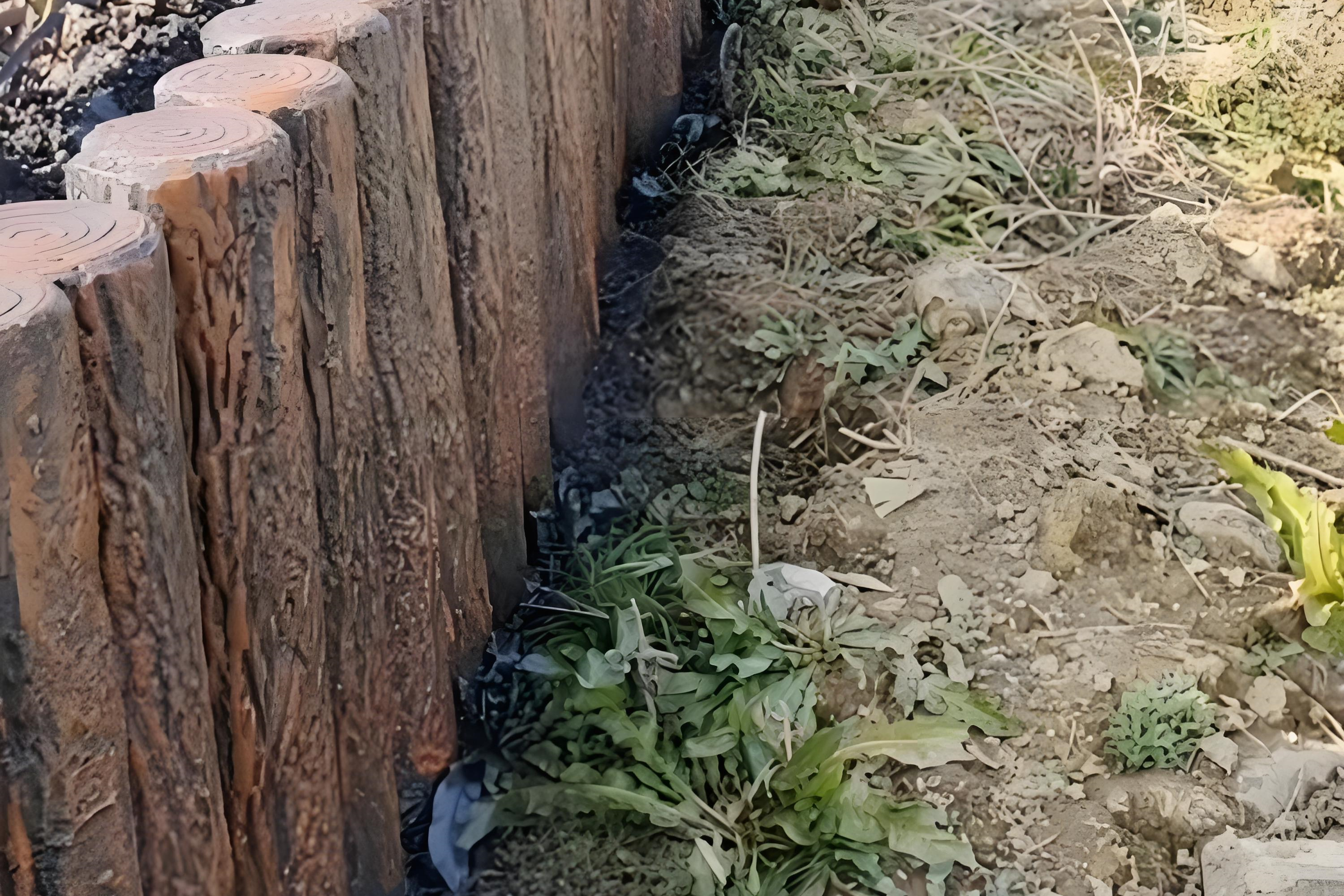 水泥樁批發(fā)廠家泓樺錦嘉-水泥仿木樁表面的紋理是如何制作出來(lái)的？