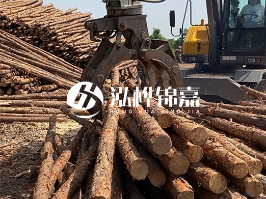 松木樁批發(fā)廠家泓樺錦嘉-松木樁樁尖為什么要削成三棱錐？