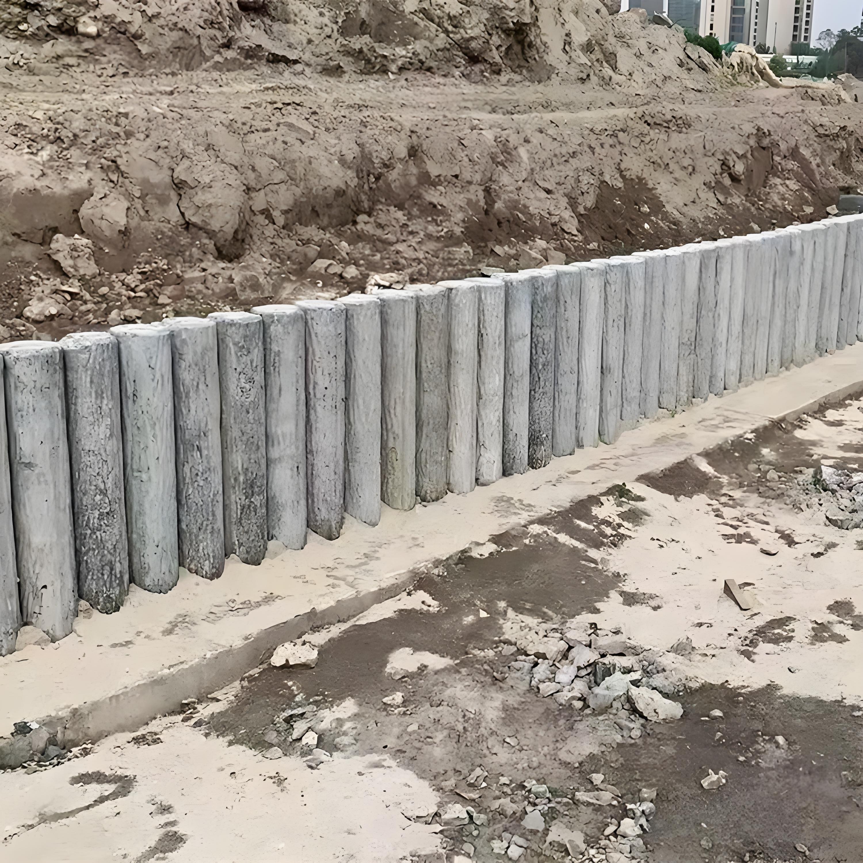 打仿木樁后發(fā)現(xiàn)歪了怎么辦？能拔出來重打嗎？?